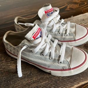 Converse stars and stripes all star low top size one